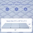 thumbnail image 7 of Lilypelle Foldable Sofa Bed Replacement Mattress, 4 Inch Memory Foam Trifold Pull Out Couch Bed, Full Size for Convertible Sleeper, 72" L x 59" W x 4" H, 7 of 7