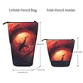 thumbnail image 2 of Kdxio Telescopic Pencil Bag Pen Holder Stationery Case,Stand-up Retractable Transformer Bag Organizer for Christmas Holiday(Shark Underwater Vortex), 2 of 6