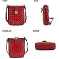thumbnail image 3 of MKF Collection Avery Faux Crocodile Embossed Vegan Leather Women’s Crossbody Bag by Mia K, 3 of 5