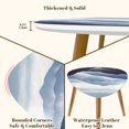 thumbnail image 6 of Triangle Nesting Coffee Table Set of 2 blue beautiful foggy mountains sun clouds sky End Table Modern Minimalist Side Table Set for Living Room Bedroom, 6 of 8