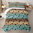 thumbnail image 2 of Erosebridal Girls Blue Old Barn Door Twin Quilt Set, Cute Bear Twin Coverlet Set, 2pcs, 2 of 7