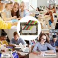 thumbnail image 6 of FORMRS 2 Pack Pencil Pouch for 3 Ring Binder with Clear Window Zipper Case, Black Flower Pattern, 6 of 6