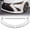 Painted White, variant on Stay Tuned Performance Front Bumper Splitter Spoiler Lip For 2019-2021 Lexus ES300H ES350 Carbon Look