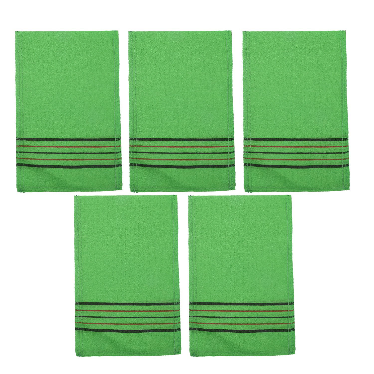 3 X Korean Exfoliating Bath Washcloth Shower Wash Clothes Dead Skin Towel Green 