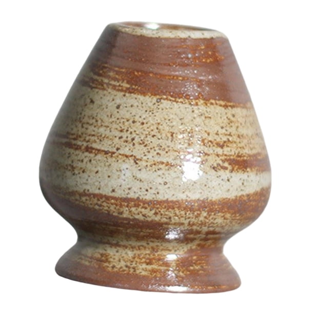 Soporte para batidor de matcha hecho a mano, juego de té para ceremonia de matcha para principiantes y profesionales Marrón
