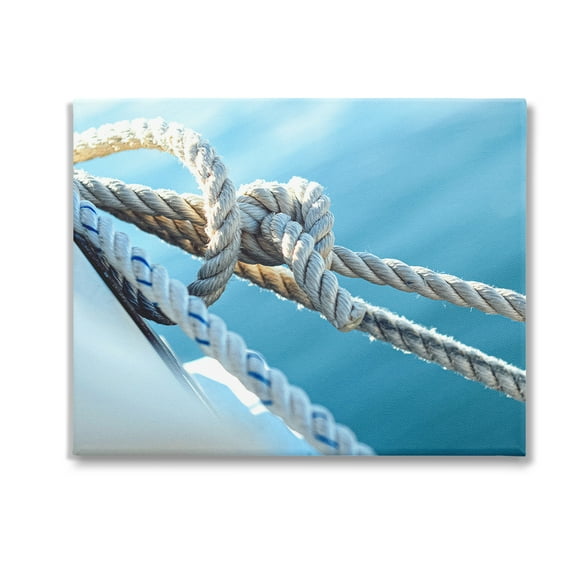 Stupell Industries Nautical Boating Knot Transportation Photography Gallery Wrapped Canvas Art Print Wall Art, 20 x 16