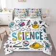thumbnail image 1 of Science Comforter Set - 7 Pieces Bed in a Bag Physical Chemistry Math King Bedding Comforter Sets,Chemical Equation Mathematics Formula Comforter with Fitted Sheets,Flat Sheets,Pillowcases & Shams, 1 of 5