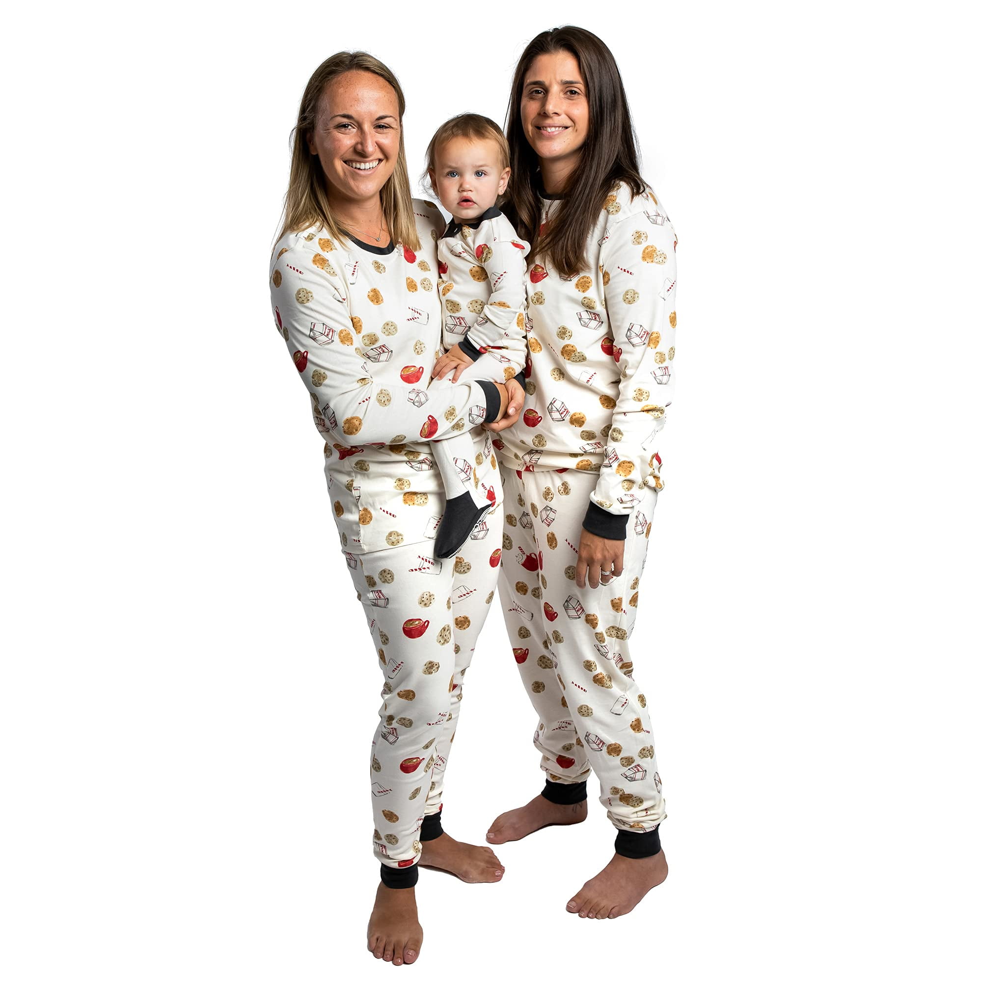Burt's Bees Baby baby girls Family Jammies, Matching Holiday Pajamas,  Organic Cotton Pjs Pajama Set, Milk Cookies, 24 Months US