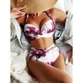 thumbnail image 2 of DPTALR Swimsuits For Women 2 Piece Hawaiian Tropical Print Swim Cami Bra And Ruffles Bathing Sets Beachwear, 2 of 5