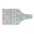 thumbnail image 1 of Geometric Cutting Board, Square Frames in Vintage Colors Geometric Pale Toned Illustration, Decorative Tempered Glass Cutting and Serving Board, Wine Bottle Shape, Pink White Grey, by Ambesonne, 1 of 1