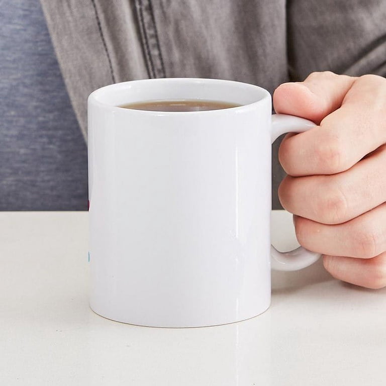 3dRose \"Black And White Chevron Monogram Initial J\" Mug, 11 Oz, Black/White/Blue