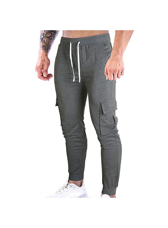 Elastic Ankle Pants Men
