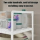 thumbnail image 5 of Almacenamiento y organización del baño, estante de almacenamiento con cesto para ropa sucia, estante de almacenamiento de baño de acero inoxidable de 2 capas, almacenamiento y almacenamiento para baño, 5 of 7