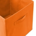 thumbnail image 3 of Casafield Set of 12 Fabric Storage Cube Bins, Orange - 13" Collapsible Foldable Cloth Baskets for Shelves and Cubby Organizers, 3 of 7