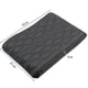 thumbnail image 4 of Alfombrilla para reposabrazos de coche Yashi de piel sintética con bordado de ondas color negro, 4 of 4