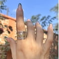 thumbnail image 3 of Anillo Tradicional Tibetano de Cobre y Latón con Mantra, 3 of 3