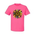 thumbnail image 3 of Sunflower Animal Print Fashion Men's Graphic T-Shirt, Neon Pink, 4X-Large, 3 of 5