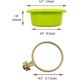 thumbnail image 3 of Baño para pájaros enjaulado multifunción Jaula para pájaros Suministros para loros Bañera para percha, 3 of 5