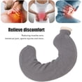 thumbnail image 3 of Hot Water Bottle, U Shaped Hot Water Bottle,1L Water Injection Neck Shoulder Hot Water Bottle with Detachable Cloth Cover for Pain Relief (Grey Pure Color), 3 of 8