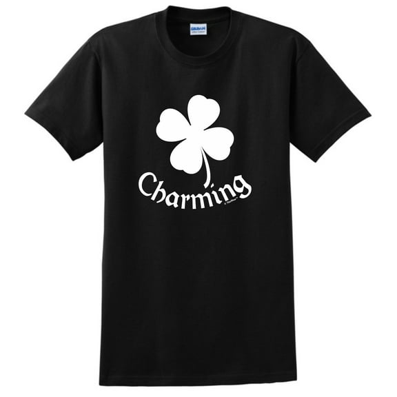 St Patricks Day Shirt For Women 4 Leaf Clover Shamrock Lucky Charming Short Sleeve T-Shirt Small Black