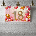 thumbnail image 6 of Sparkling 18th Birthday Banner Backdrop with Glittery Elements Party Decorations Photography Props for Birthday Party Celebrations Happy Birthday Event Background, 6 of 7