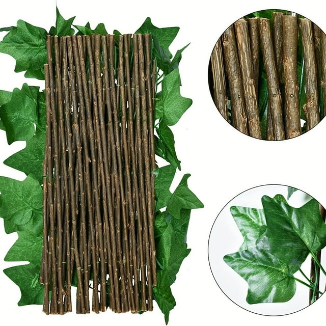 Artificial Ivy Expandable/Stretchable Fence, Decorative Artificial Ivy Fence