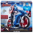 thumbnail image 2 of Marvel Avengers - Titan Hero Series: Captain America With Battle Cycle, 2 of 2