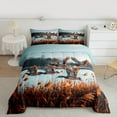 thumbnail image 3 of Manfei Farmhouse Mallard Duck Full Size Comforter Sets,Western Country Farm Bedding Comforter Set,Blue Brown Bedding Sets For Child,Ultra Soft Home Decor Reversible,3 Pieces, 3 of 9