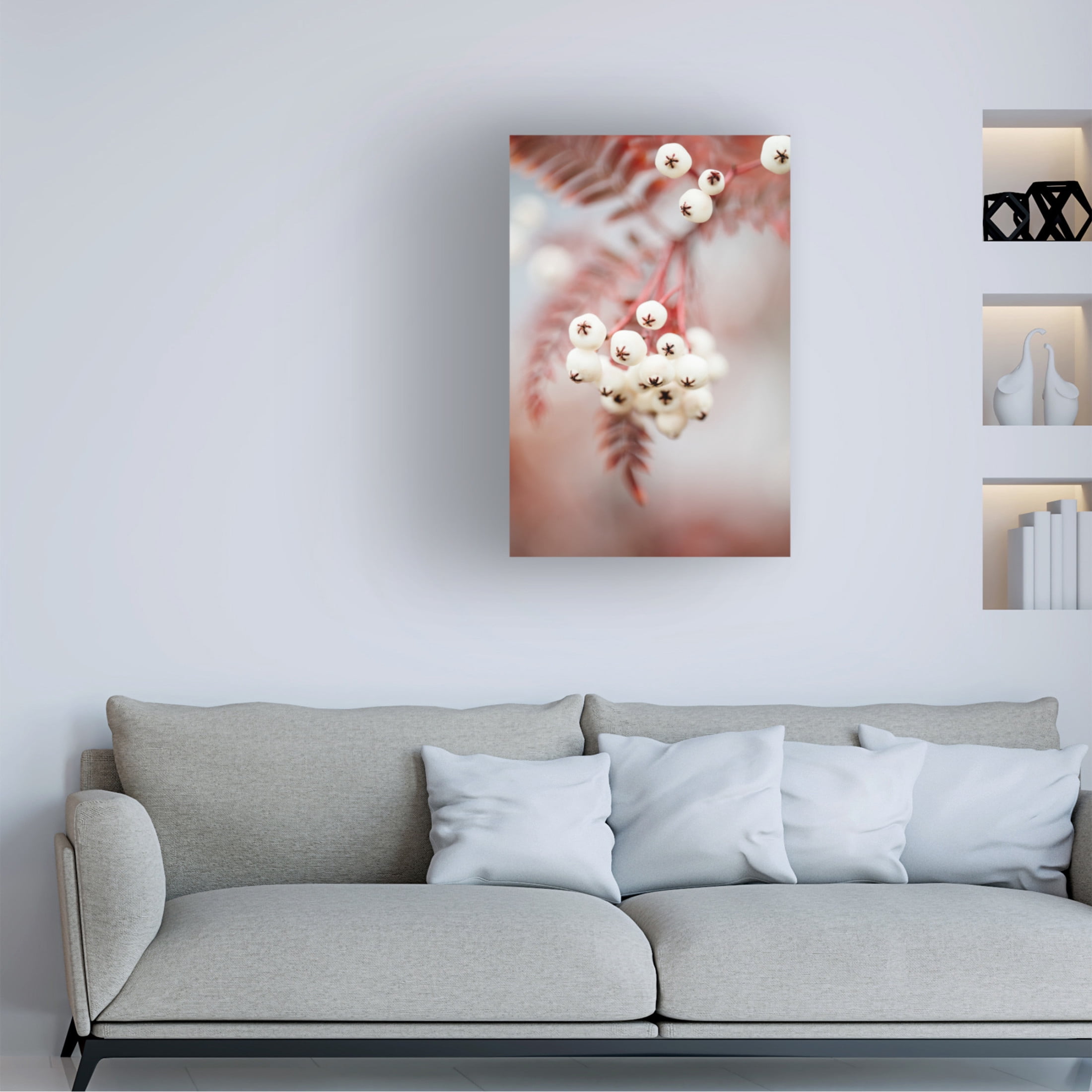 Trademark Fine Art Pictufy Studio Berries On A Twig Canvas Wall Art