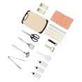 thumbnail image 4 of Camping Kitchen Utensil Set, 420 Stainless Steel Cooking Utensil Organizer Travel Set 15PCS  for Picnics, 4 of 7
