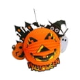 thumbnail image 3 of Farol de Halloween para decoración del hogar, artículos versátiles para fiestas, adorno con diseño de escena adorable Calabaza 33cmx30cm, 3 of 9