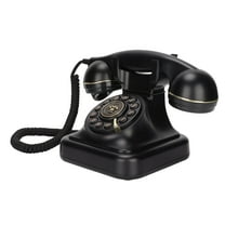 Spptty Retro Vintage Corded Phone, Black