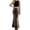 Coffee, variant on Arlun Women's Shiny Sequin Leopard Print Maxi Skirts High Waisted Bodycon Long Skirt with Fishtail Design Stretchable Formal Skirts Dance Party Dress Hot Pink XL