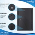 thumbnail image 3 of Icona Bay 4x6 Black Picture Frame, Contempo-Modern Style, 1 Pack, Noble Collection (US Company), 3 of 7