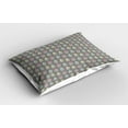 thumbnail image 2 of Ambesonne Colorful Pillow Sham 2 Pack, Chairs and Odd Stripes Art, 26"x20", Dimgray Multicolor, 2 of 3