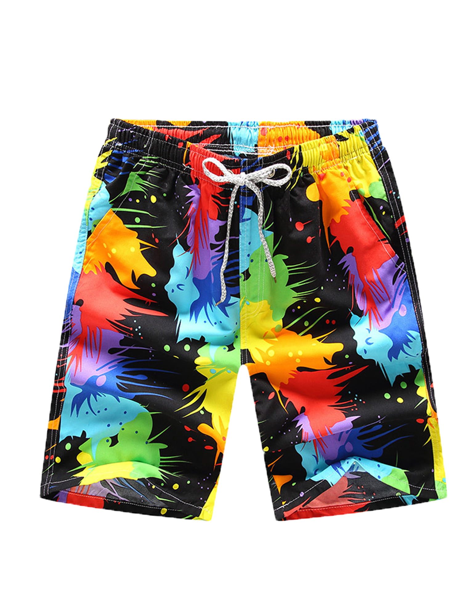 Fashion Men Breathable Trunks Pants Print Swimming Underwear Running Surfing Sports Beach Shorts Board Pants 