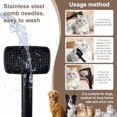 thumbnail image 6 of Self Cleaning Deshedding Cat Brush for Dogs & Cats,Adjustable Cat Brushes for Indoor Cats, Easy to Clean Grooming Tool for Long & Short Haired Pets Black, 6 of 8