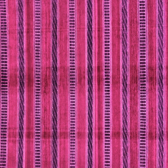 Ahgly Company Indoor Square Oriental Pink Modern Area Rugs, 3' Square