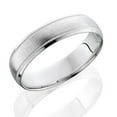 thumbnail image 2 of Pompeii Mens Satin White Gold Wedding Band 6mm (,), 2 of 2