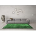 thumbnail image 3 of Ahgly Company Indoor Square Abstract Emerald Green Contemporary Area Rugs, 6' Square, 3 of 4