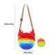 thumbnail image 2 of Bolso De Hombro Con Burbujas De Dibujos Animados, Bandolera De Silicona Con Llavero, Juguete Sensorial Para Aliviar El Estrés, Juguete Para Niños Y Adultos Speravity AP006799-01, 2 of 6