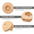 thumbnail image 3 of KAJNBN 2Pcs Small Brown Night Light Base Wooden Lamp Holder Durable Practical Lamp Accessories, 3 of 6
