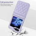thumbnail image 5 of Dteck Card Holder Wallet Case for Samsung Galaxy Z Flip 5,Luxury Leather Hinge Protection Case Hybrid PC Back Cover with Wrist Strap for Samsung Galaxy Z Flip 5,Purple, 5 of 5