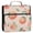 Pale Pink Peach's Pattern, variant on Water-Resistant 3-Ring Binder Organizer with Multiple Pockets Zipper Binder Bag for Office Pale Pink Peach's Pattern