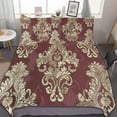 thumbnail image 1 of HAHDAXIA Baroque Court Bedding Solid Comforter Set for All Seasons,3 Pieces(1 Comforter+2 Pillowcases),Soft Microfiber Bedding Set Full(79"x90"), 1 of 7