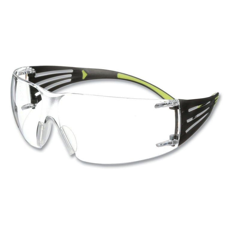 SecureFIt Protective Eyewear, 400 Series, Green Plastic Frame, Clear Polycarbonate Lens SecureFIt Protective Eyewear, 400 Series, Green Plastic Frame, Clear Polycarbonate Lens
