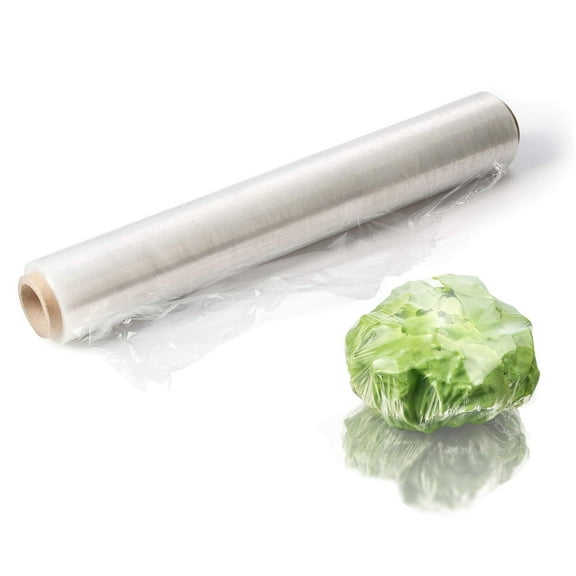 4 Rolls Food Service PVC Wrap Film - 24" x 2000' with Cutter Box. Commercial Grade Film for Bakery, Deli, Restaurant, Kitchen.