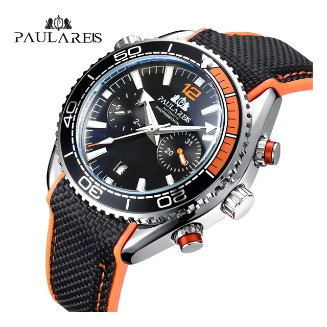 Reloj Mecánico Impermeable Automático Paulareis Para Hombre