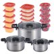 thumbnail image 1 of Bateria de Cocina Tricapa Set Contenedores Hermeticos 21pzas ColorHome COMBO-CH-13, 1 of 10
