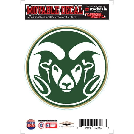 - Colorado State Rams Repositionable Vinyl Decal